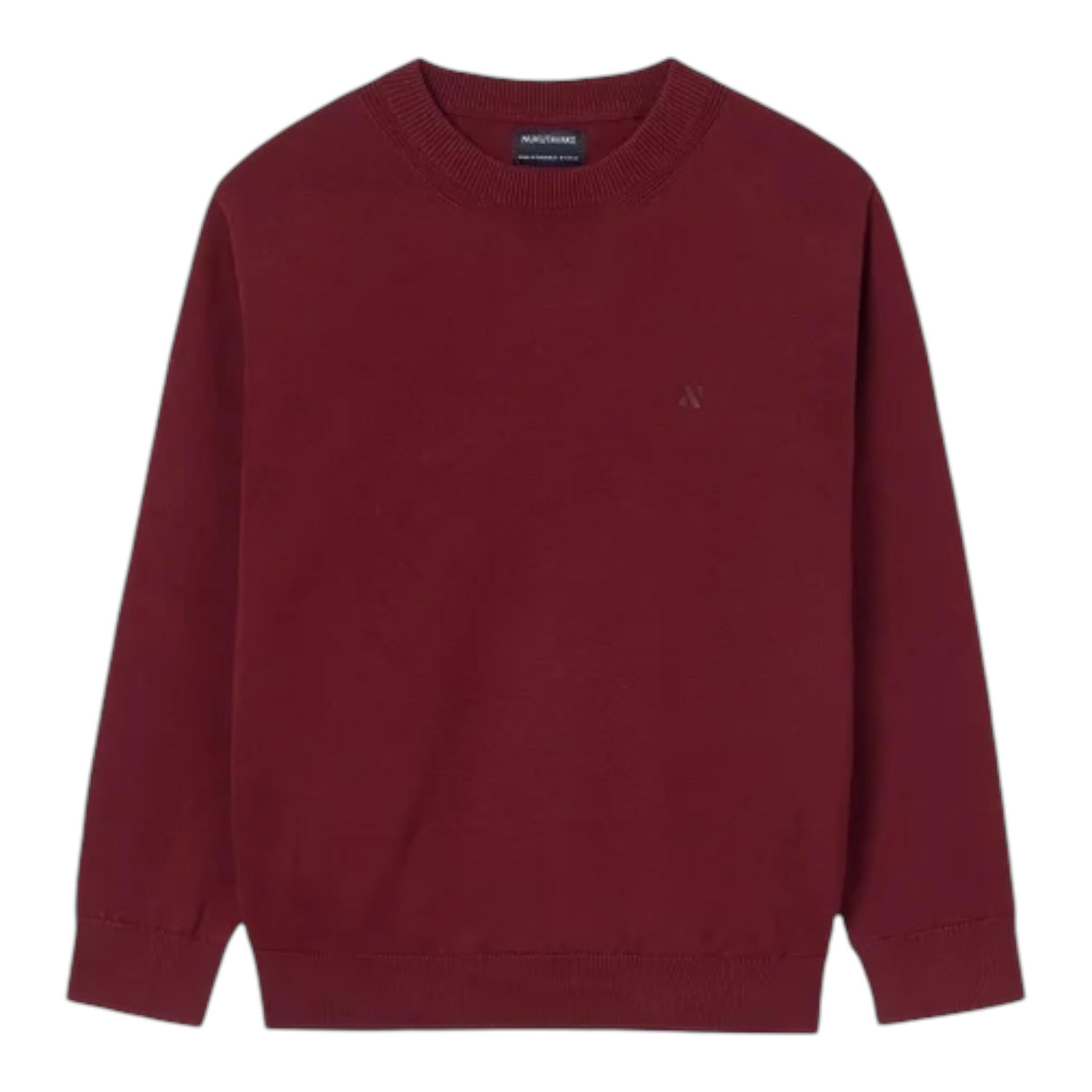 NUKUTAVAKE maglia tinta unita girocollo Bordeaux per Bambino 354 BORDEAUX NUKUTAVAKE 