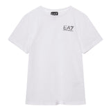 EMPORIO ARMANI t-shirt girocollo tinta unita con stampa Bianco per Bambino 8NBT51 BIANCO EMPORIO ARMANI 