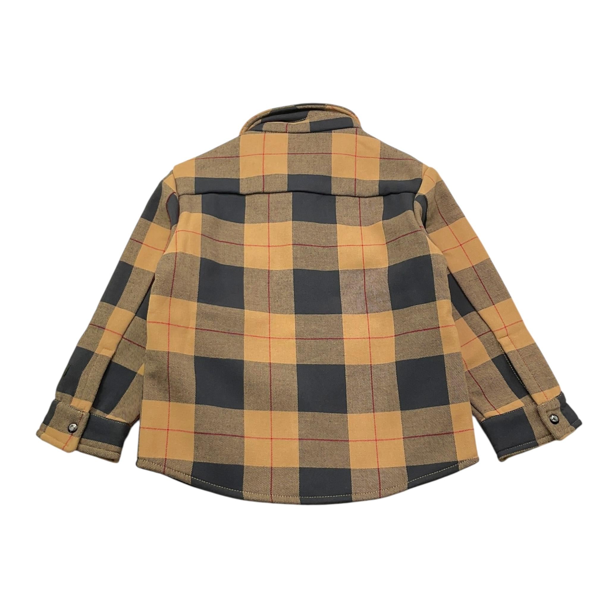 MAYORAL camicia tinta unita con fantasia quadri e zip Cammello per Neonato 4462 CAMMELLO MAYORAL 