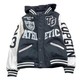 TOP GUN giubbino modello college bicolore con cappuccio Bianco/nero per Bambino 02G0585 BIANCO/NERO TOP GUN 