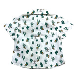 Moschino – Schlichtes Hemd mit Bären- und Kaktus-Print, Creme für Neugeborene