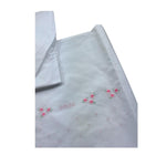 Le Bebe' Lenzuola Set 3 Pezzi Tinta Unita con Stampa per Neonata LBG6215 BIANCO LE BEBE' 