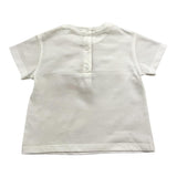 Etro T-Shirt Tinta Unita Girocollo con Stampa per Neonata GU8021 BIANCO ETRO 