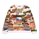 GUESS felpa chiusa girocollo tinta unita con stampe Bianco per Neonato N4YQ22KA6R33 BIANCO GUESS 