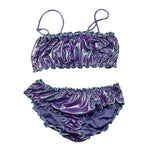 F**K Costume 2 Pezzi Tinta Unita Fascia-Slip per Bambina FK2193299 VIOLA F**K 