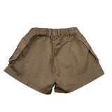 Dusty Color Short Tinta Unita con Elastic In Vita per Bambina DJWS5015SH MARRONE DUSTY COLOR 