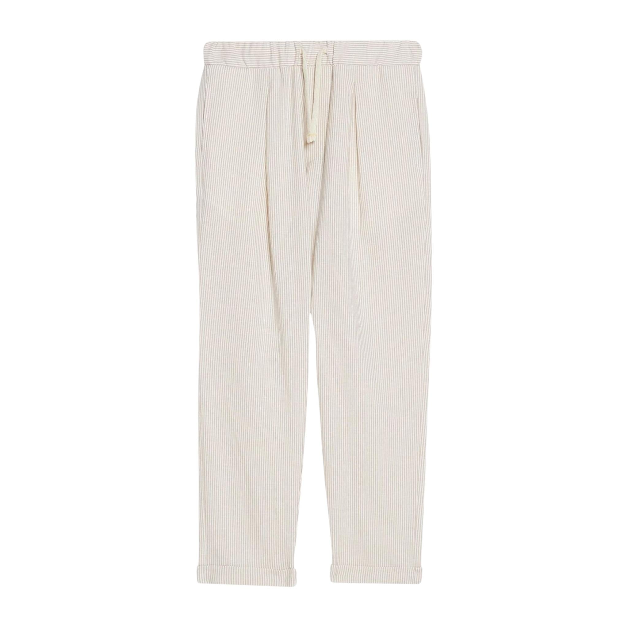 Liu Jo Pantalone Tinta Unita con Fantasia A Righe per Bambino QA3041T3392 PANNA LIU JO 