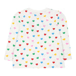 STELLA McCARTNEY ahirt girocollo tinta unita fantasia cuori Bianco per Neonata TT8000 BIANCO STELLA McCARTNEY 