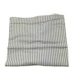 Lalalu‘ Zweifarbige Decke mit Streifenmuster und weiß/blauem Aufdruck für Neugeborene