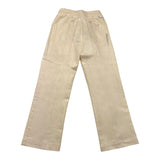 Paolo Pecora Einfarbige Hose mit elastischer Taille Beige für Jungen