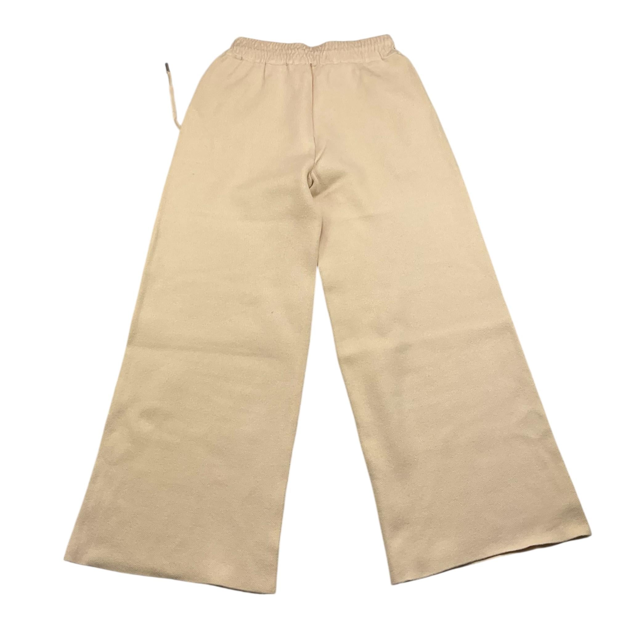 JANICE pantalone tinta unita modello palazzo Panna per Bambina JN572R PANNA JANICE 