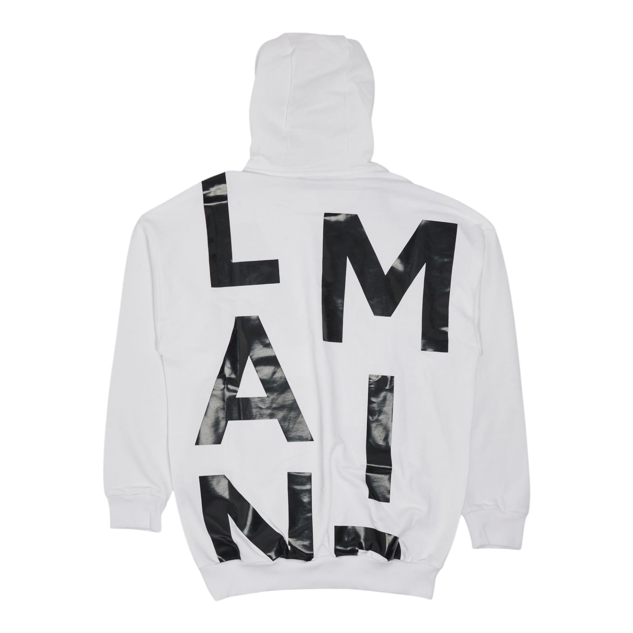 BALMAIN felpa chiusa con cappuccio tinta unita cn logo in contrasto Bianco per Bambino BY4P50 BIANCO BALMAIN 