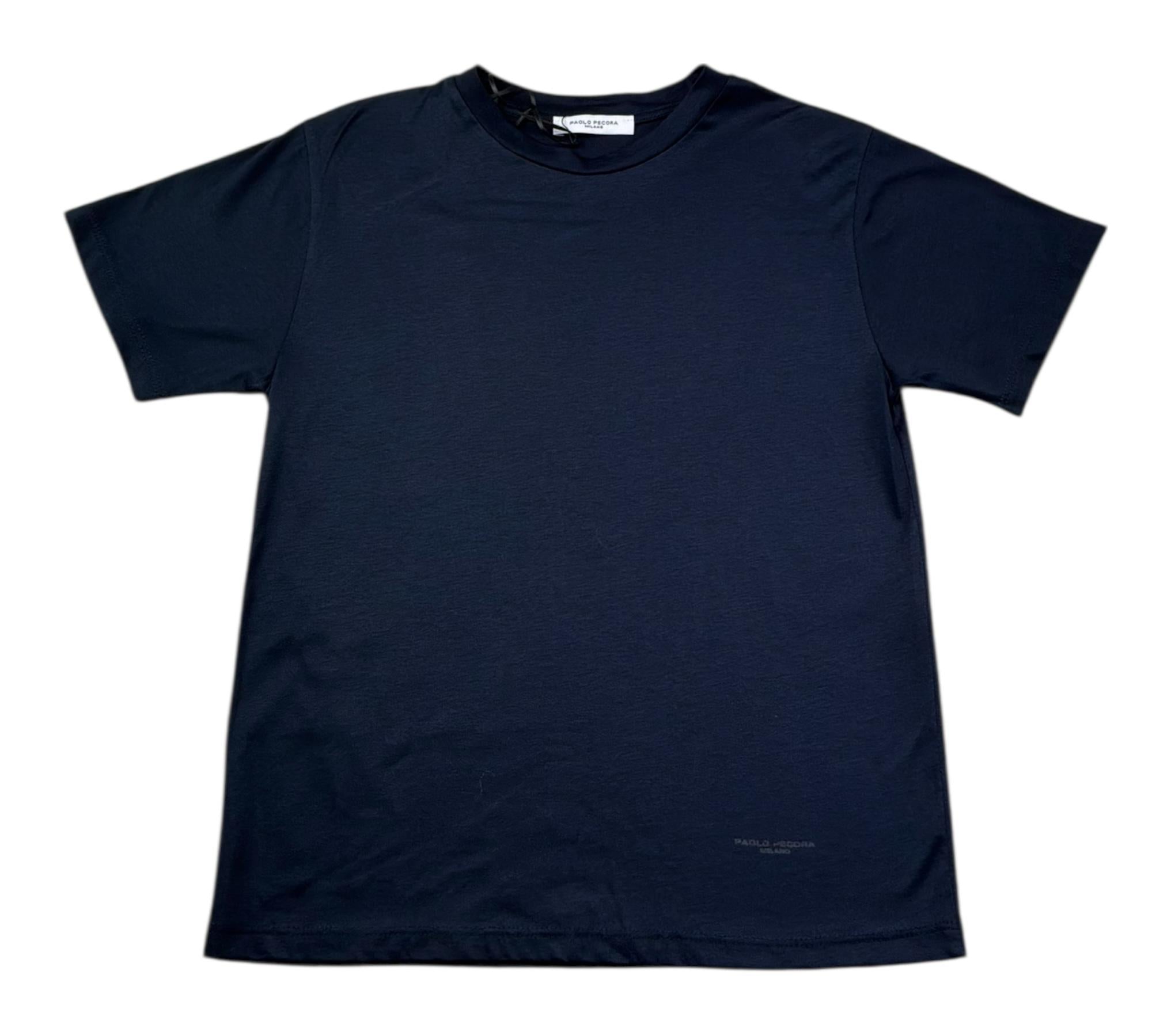 Paolo Pecora T-Shirt Girocollo Tinta Unita  per Bambino PP4219 BLU PAOLO PECORA 