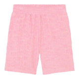 Marc Jacobs Einfarbige Shorts mit Logo-Elastikbund Rosa für Mädchen