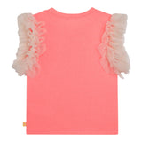 Billieblush Mädchen T-Shirt, einfarbig, neonpink