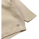 PLEASE maglia girocollo tinta unita con stampa Beige per Bambina NB74230G65 BEIGE PLEASE 