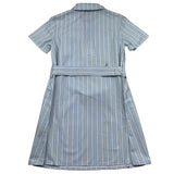 Trussardi Abito Mezza Manica Tinta Unita con Cinturino per Bambina TGP26039VE AZZURRO TRUSSARDI 