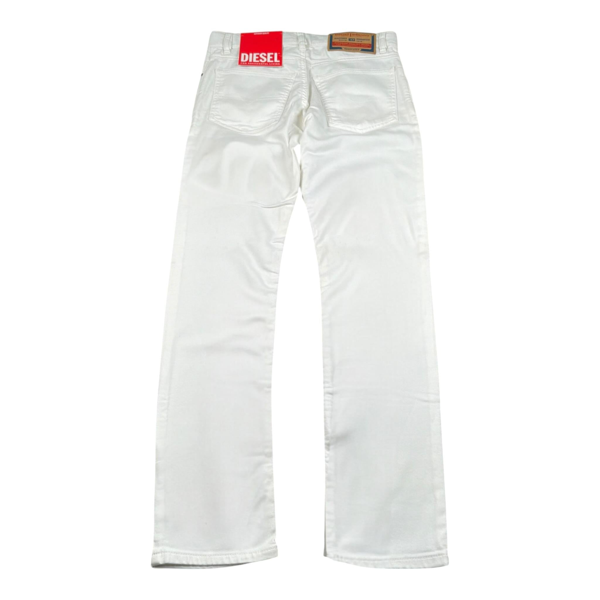 Diesel Jeans Tinta Unita con Girovita Regolabile per Bambino J00990 BIANCO DIESEL 
