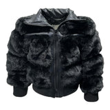 FUN & FUN pelliccia tinta unita cn zip Nero per Bambina FBJK00096 NERO FUN & FUN 