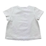 Twinset T-Shirt Girocollo Tinta Unita con Stampa per Neonata GJ2488 BIANCO/GIALLO TWINSET 