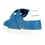 Dolce &amp; Gabbana Sneakers Einfarbig mit Kontrastsohle und blauem Logo-Print für Jungen