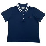 Etro Poloshirt Halbarm Einfarbig Mit Kontrastkragen Blau Für Jungen