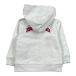 John Richmond Felpa con Zip E Cappuccio Tinta Unita per Neonata RIP26129FE BIANCO JOHN RICHMOND 