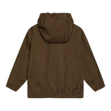 Dsquared2 Giubbino Tinta Unita con Zip E Cappuccio per Bambino DQ2927 VERDE DSQUARED2 