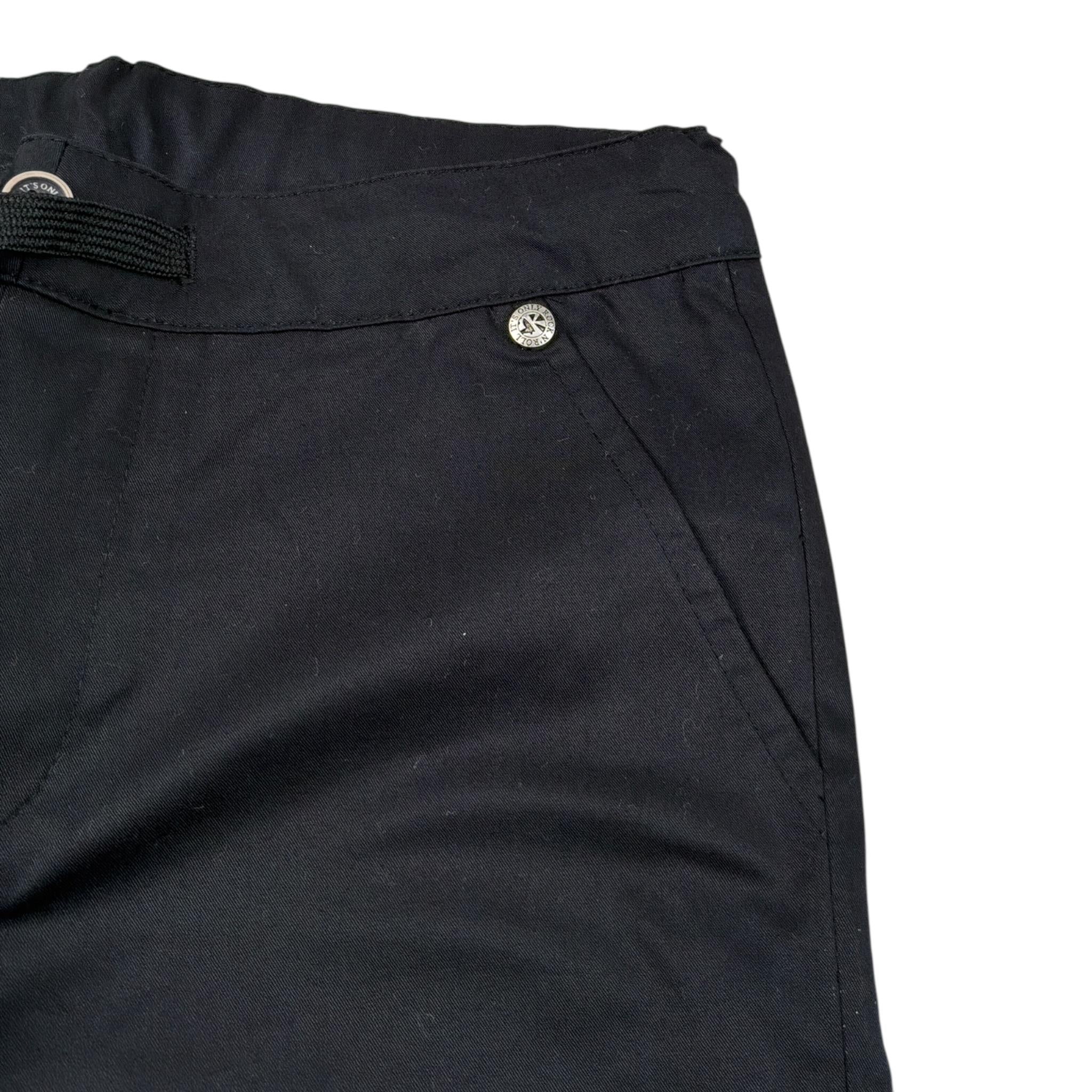 John Richmond Pantalone Tinta Unit con Girovita Regolabil Nero per Bambino RIP20087PA NERO JOHN RICHMOND 