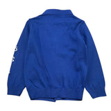 DANIELE ALESSANDRINI cardigan tinta unita con scollo a v  Cobalto per Bambino 1291W00008 COBALTO DANIELE ALESSANDRINI 