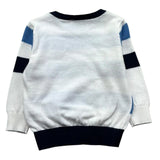 Trussardi Maglia Girocollo Fantasia A Righe per Neonato TIP26029MA BIANCO TRUSSARDI 