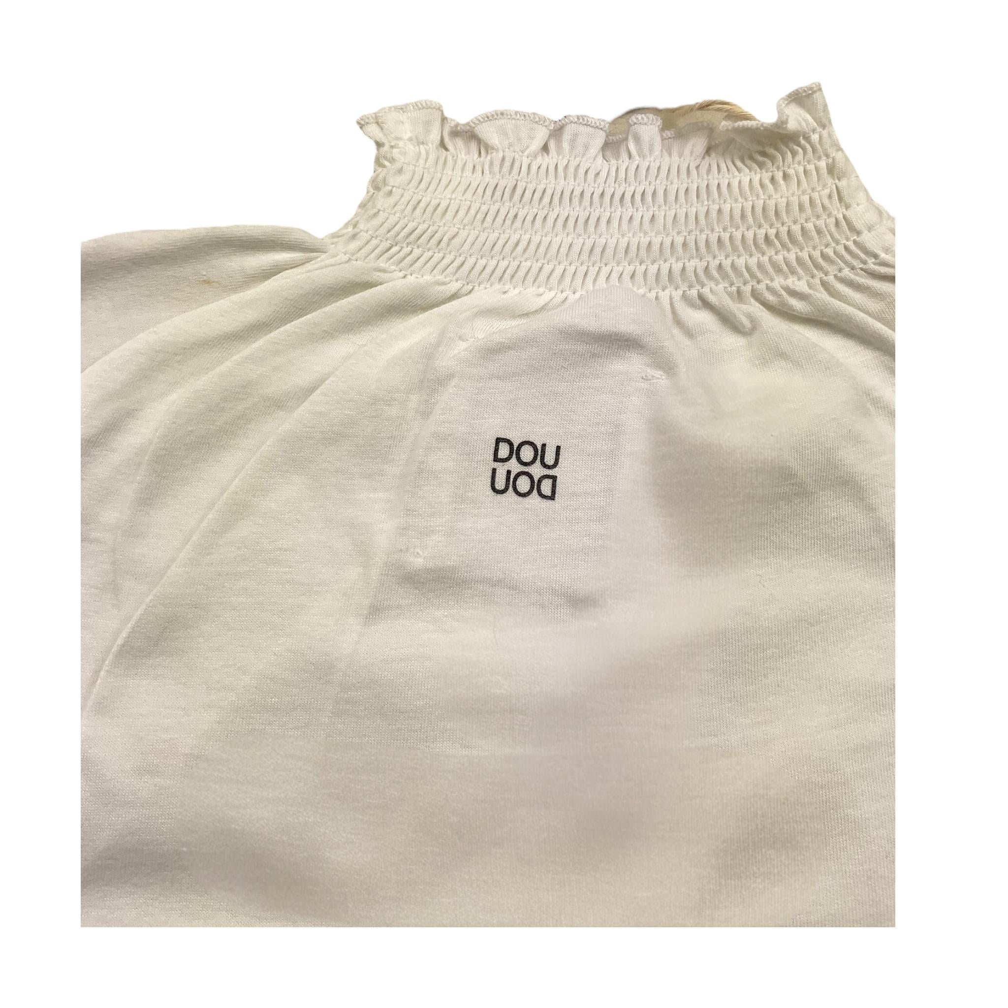 DOU DOU shirt tinta unita con collo elasticizzato Bianco per Bambina DT8A10XXX BIANCO DOU DOU 