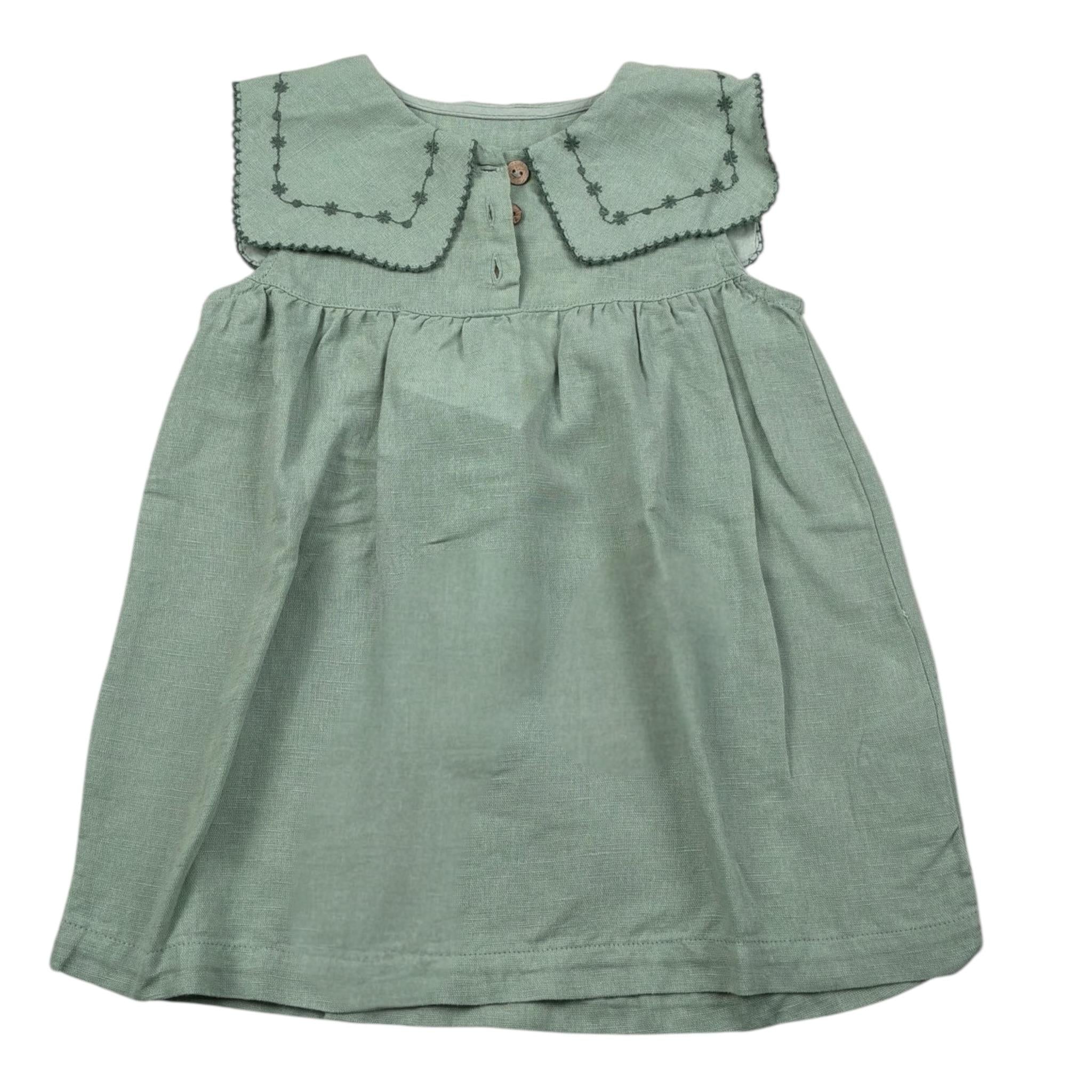Play Up Abito Giromanica Tinta Unita per Neonata PA022AQ1451 VERDE PLAY UP 