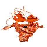 F**K Costume 2 Pezzi Triangolo-Mutandina per Bambina FJ241527X ARANCIONE F**K 