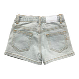 Vicolo Short Einfarbig mit verstellbarer Taille Blau für Mädchen