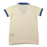 Trussardi Poloshirt Halbarm Unifarben mit kontrastierenden Profilen Creme für Jungen