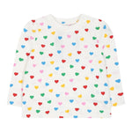 STELLA McCARTNEY ahirt girocollo tinta unita fantasia cuori Bianco per Neonata TT8000 BIANCO STELLA McCARTNEY 