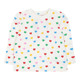 STELLA McCARTNEY ahirt girocollo tinta unita fantasia cuori Bianco per Neonata TT8000 BIANCO STELLA McCARTNEY 