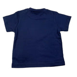 I Do T-Shirt Rundhalsausschnitt Einfarbig mit Kontrastdruck Blau für Neugeborene