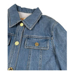 Elisabetta Franchi camicia Manica Lunga Tinta Unita In Denim per Bambina EFGB123XXX AZZURRO ELISABETTA FRANCHI 