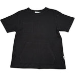 Paolo Pecora T-Shirt Girocollo Tinta Unita con Taschino per Bambino PP4370 NERO PAOLO PECORA 
