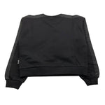 EMPORIO ARMANI felpa chiusa girocollo tinta unita con logo Nero per Bambino 6DFM09 NERO EMPORIO ARMANI 