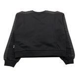 EMPORIO ARMANI felpa chiusa girocollo tinta unita con logo Nero per Bambino 6DFM09 NERO EMPORIO ARMANI 