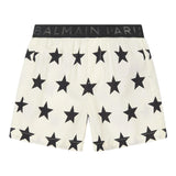 Balmain Shorts Einfarbig Mit Sternendruck Creme Für Mädchen