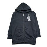 John Richmond Felpa con Zip E Cappuccio Tinta Unita per Bambino RGP26074FE NERO JOHN RICHMOND 