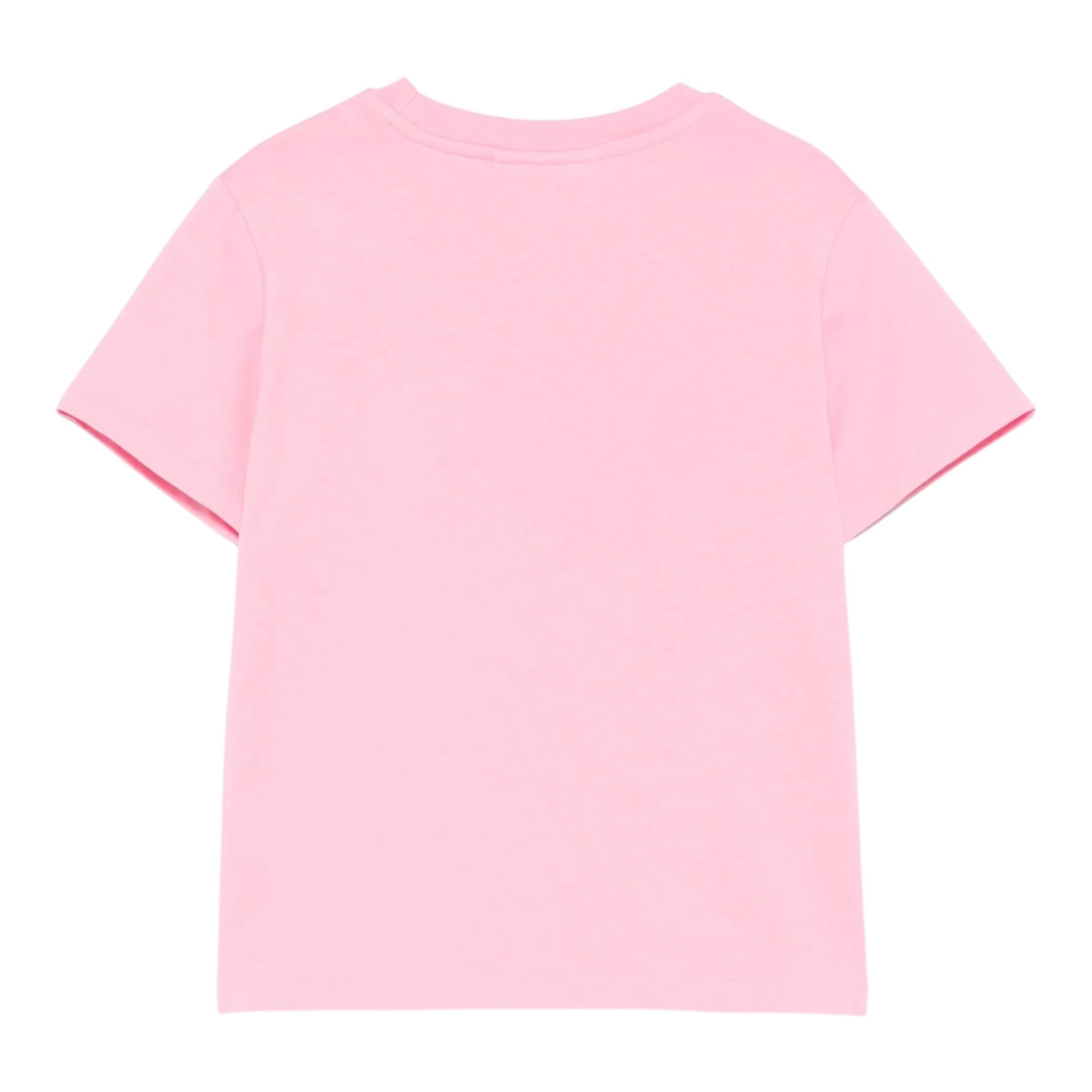 Saint Barth T.Shirt Girocollo Tinta Unita con Logo per Neonata ELLY00103298H ROSA SAINT BARTH 