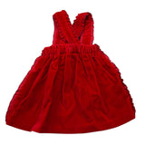 LA STUPENDERIA salopette tinta unita con fiocco Rosso per Neonata TBGN52X ROSSO LA STUPENDERIA 