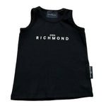 John Richmond Canotta Gircllo Tinta Unita con Logo per Neonato RIP26037CN NERO JOHN RICHMOND 