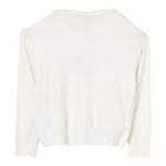 LIU JO maglia girocollo tinta unita con stampa brillantinata Panna per Bambina GF4050 PANNA LIU JO 
