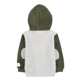NANAN felpa cn zip e cappuccio con maniche in contrasto Grigio per Neonato I2428012V GRIGIO NANAN 